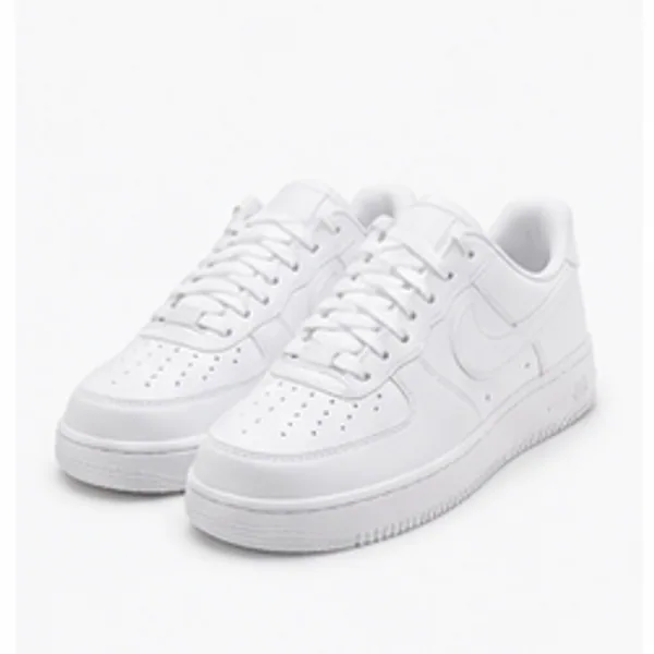 Classic white low-top sneakers