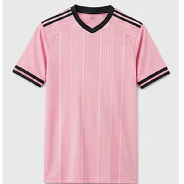 Pink short-sleeve football jersey