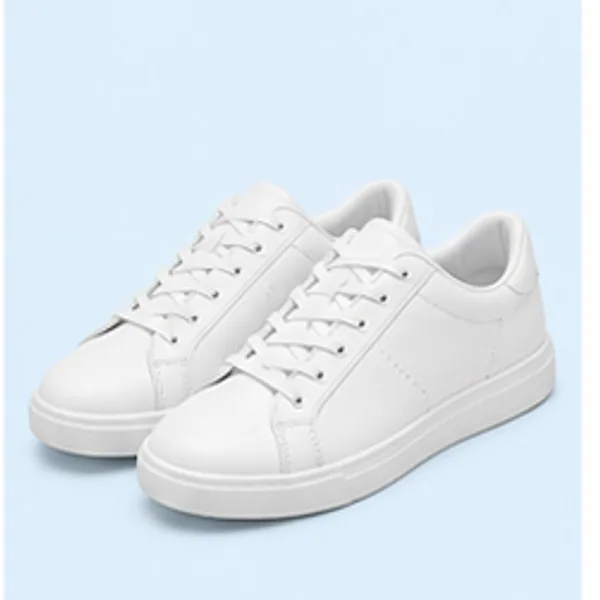 Clean white casual sneakers
